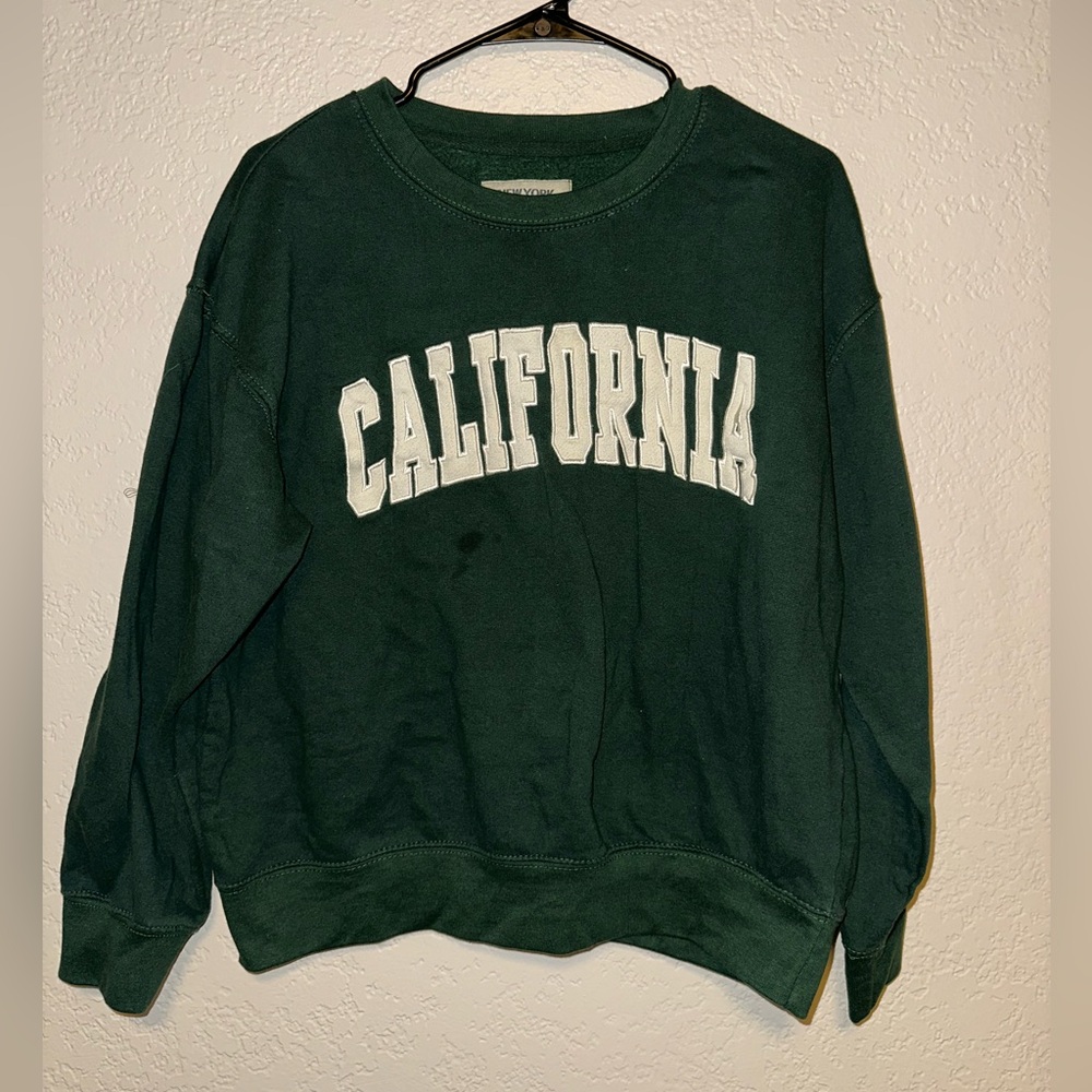 California forest green sweater